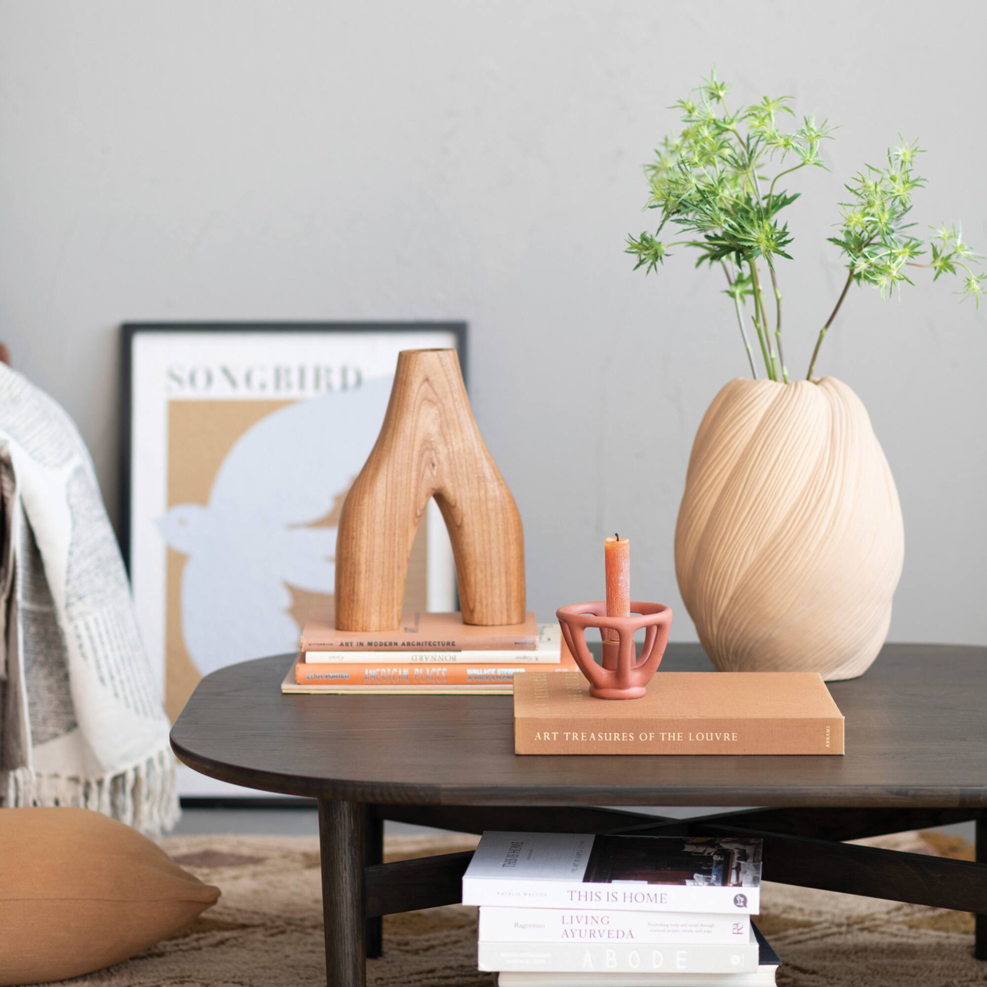 Hello Honey® 12" Natural Decorative Arched Wood Vase